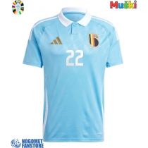 Belgija Jeremy Doku #22 Gostujuci Dres EP 2024 Kratak Rukav